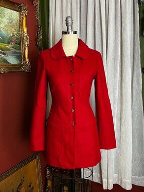 Red Wool Coat